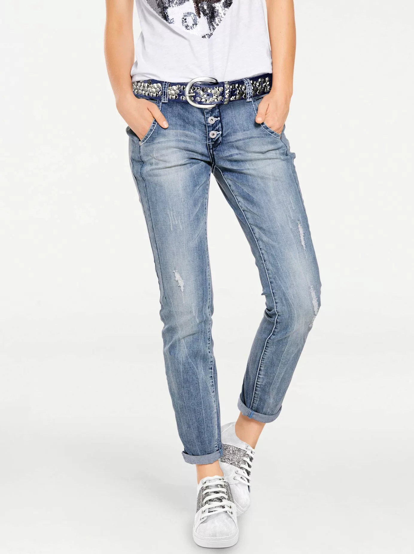 heine Boyfriend-Jeans, (1 tlg.) günstig online kaufen