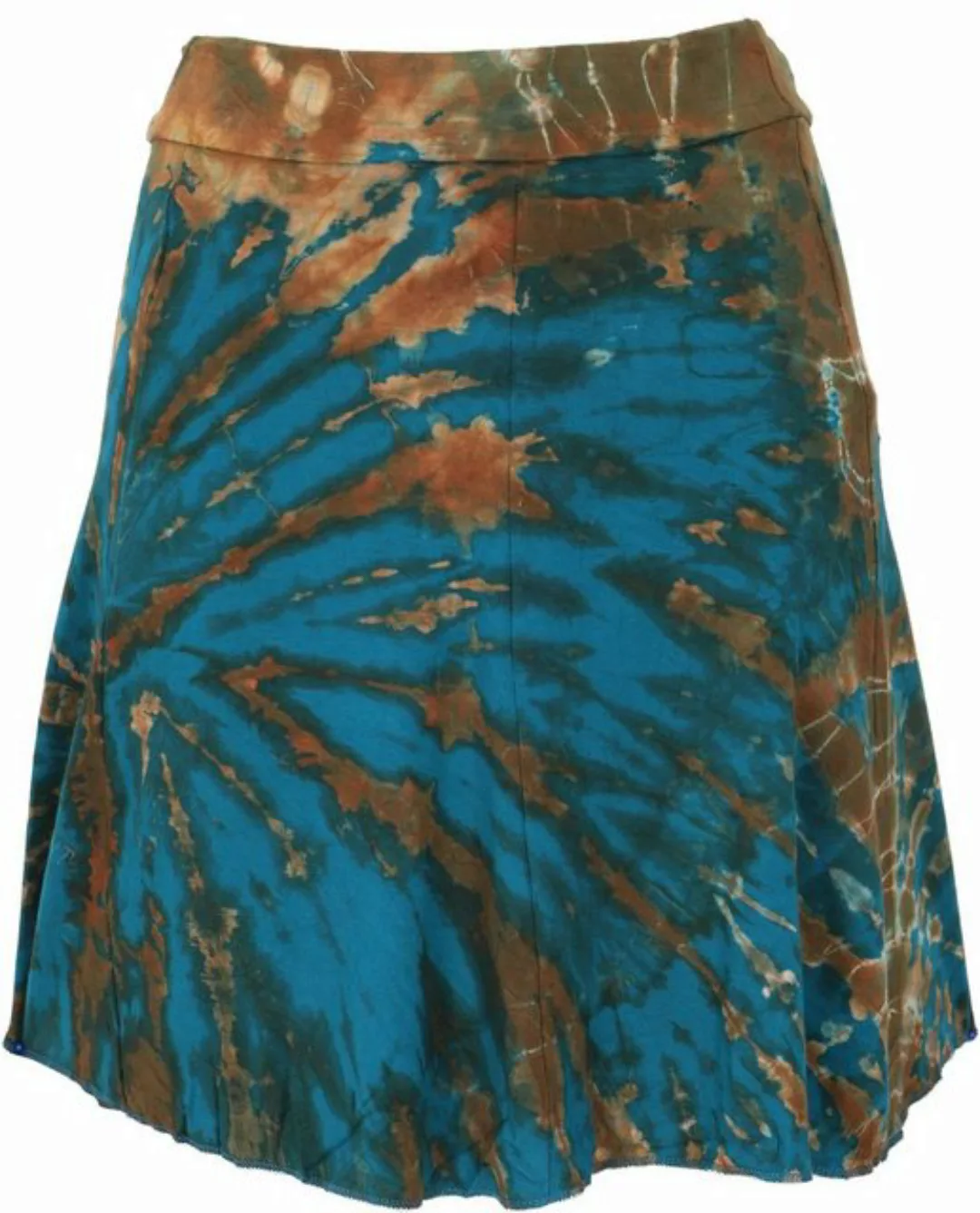 Guru-Shop Minirock Batik Hippie Minirock, Boho Sommerrock - blau alternativ günstig online kaufen