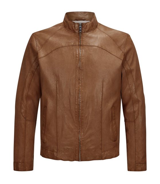 Milestone Lederjacke MSWinston Biker Blouson aus genarbtem Lammleder günstig online kaufen