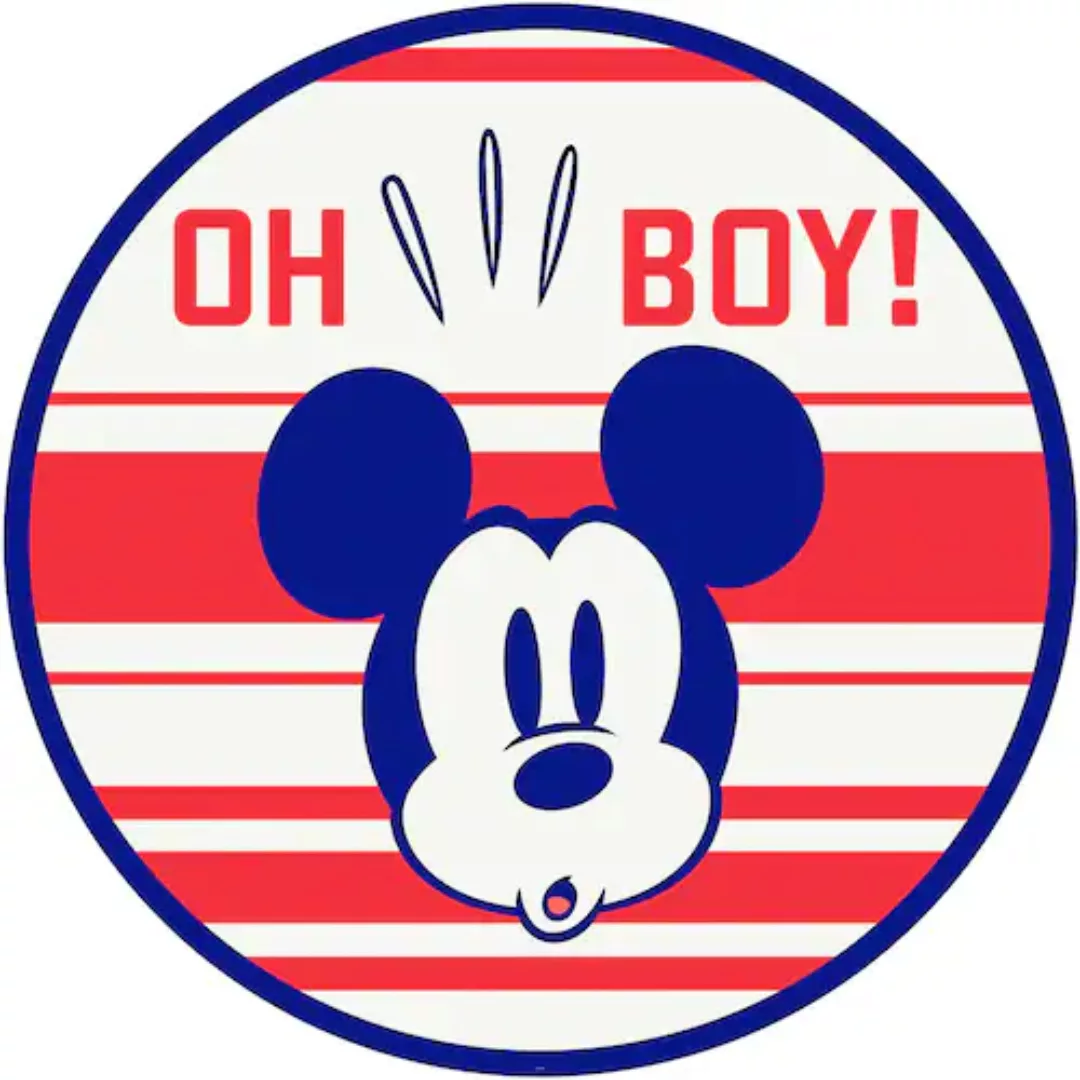 Komar Wandtattoo »Mickey Oh Boy«, (1 St.), 125x125 cm (Breite x Höhe), rund günstig online kaufen