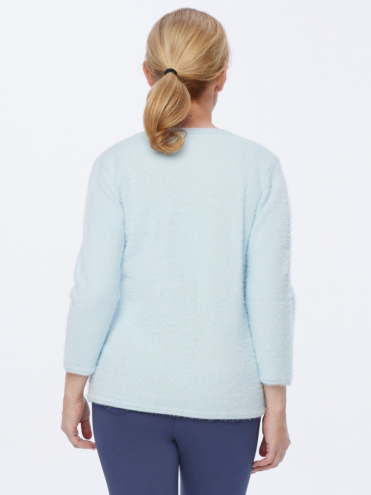 Christian Materne Strickpullover V-Ausschnitt-Pullover figurbetont mit günstig online kaufen
