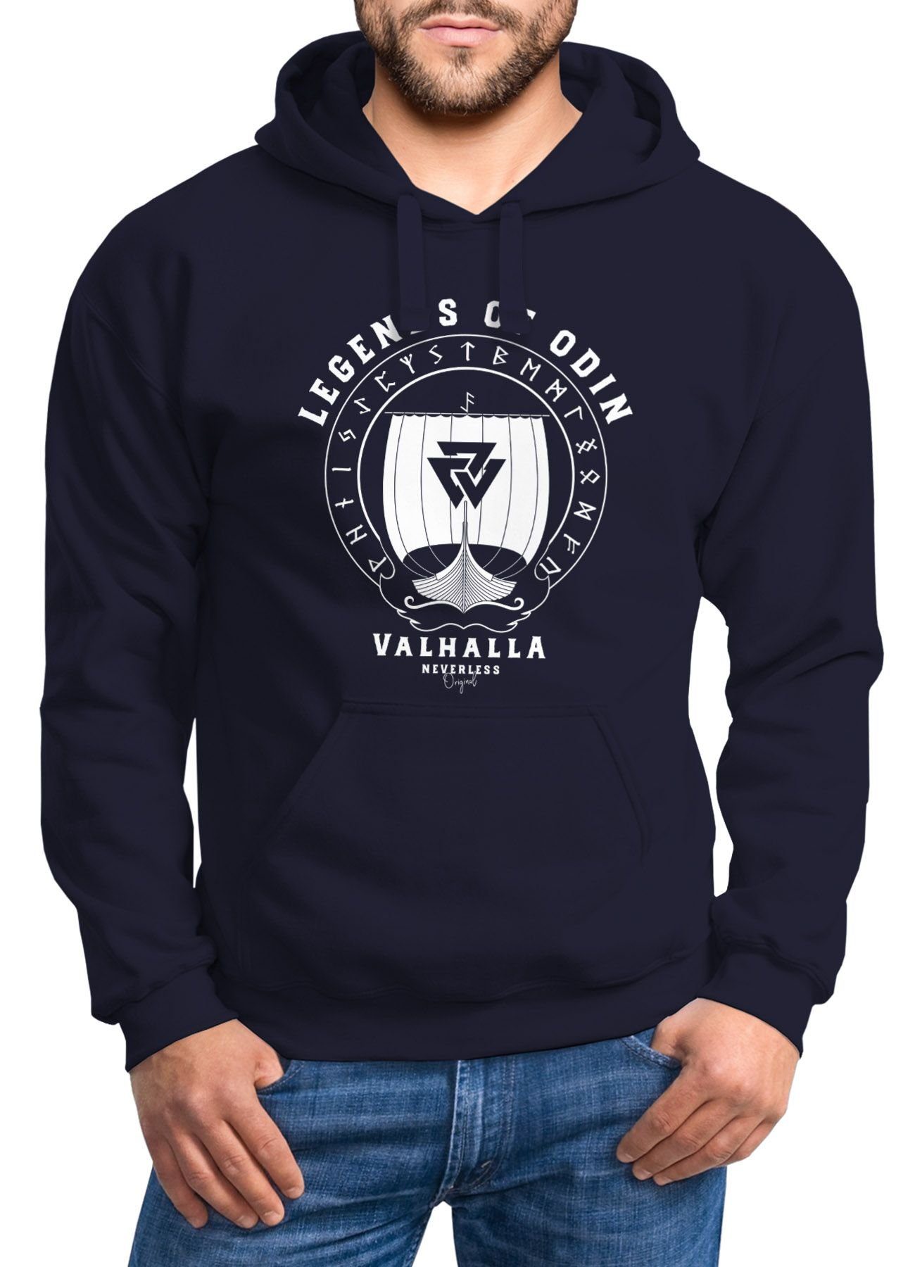 Neverless Hoodie Hoodie Herren Print Legends günstig online kaufen