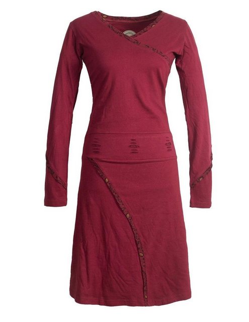 Vishes Jerseykleid Langarm Freizeit Jerseykleid Strickkleid Baumwolle Elfen günstig online kaufen