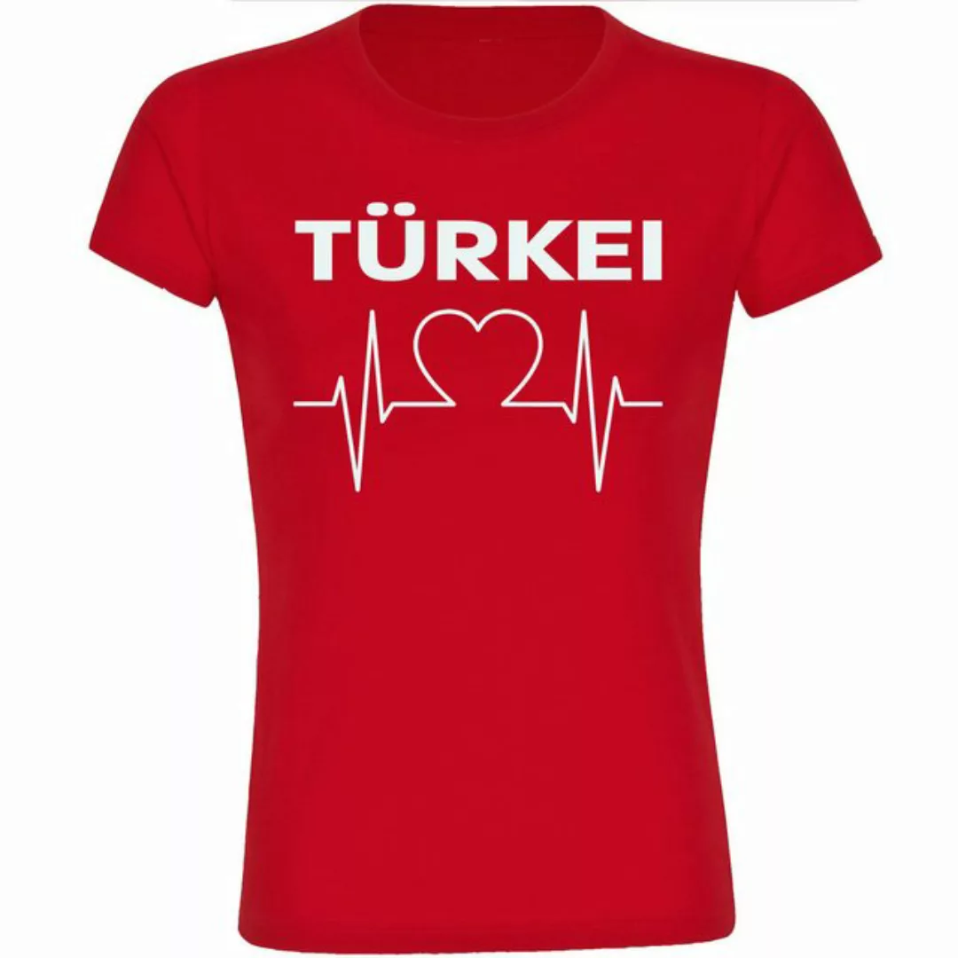 multifanshop T-Shirt Damen Türkei - Herzschlag - Frauen günstig online kaufen