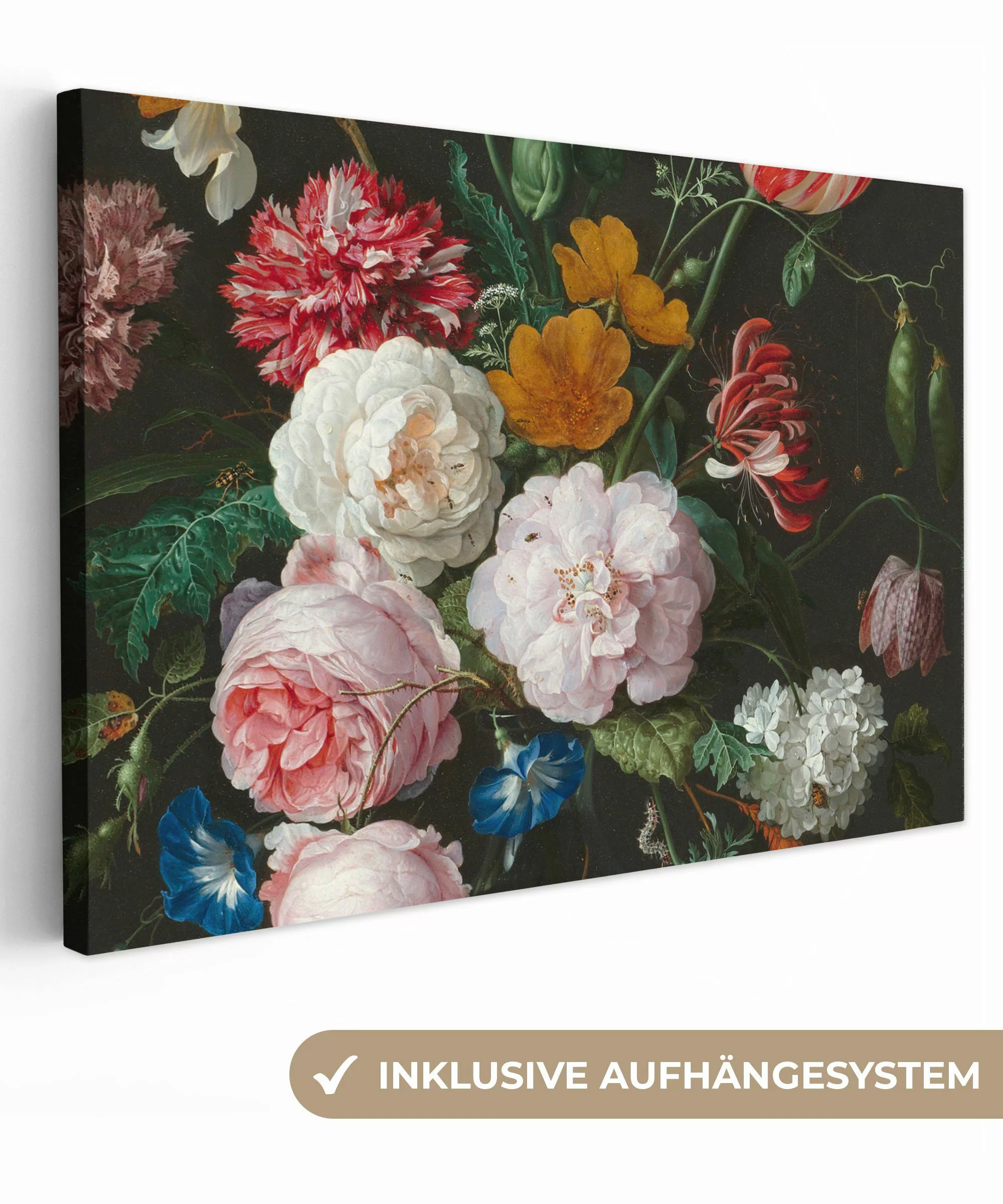OneMillionCanvasses® Leinwandbild Stilleben mit Blumen in günstig online kaufen