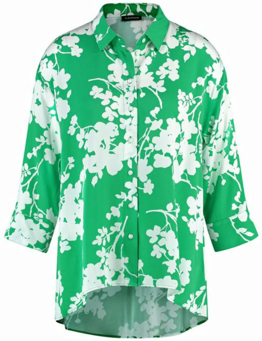 Taifun Klassische Bluse 3/4 Arm Bluse mit Floralprint günstig online kaufen