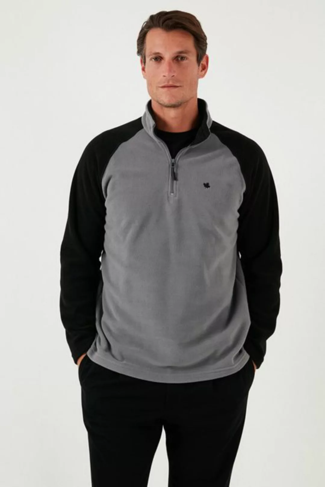 Buratti Fleecepullover Slim Fit günstig online kaufen