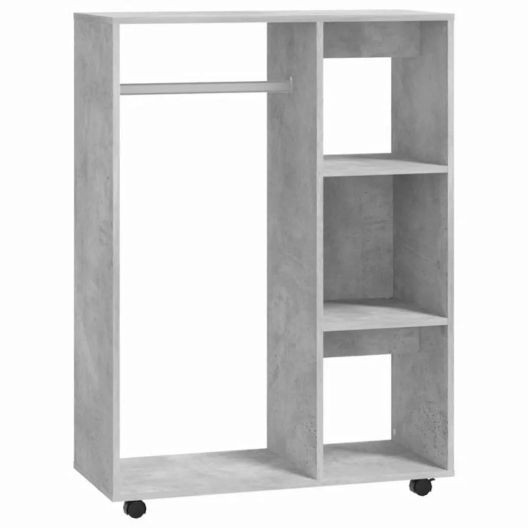 furnicato Kleiderschrank Betongrau 80x40x110 cm Holzwerkstoff günstig online kaufen