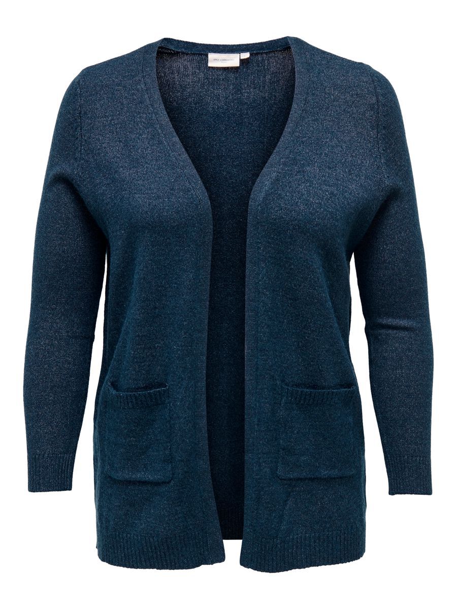 ONLY Curvy Offen Strickjacke Damen Blau günstig online kaufen