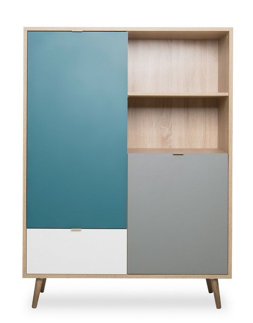 Finori Vitrine Highboard Kommode Cuba, Skandinavisch günstig online kaufen