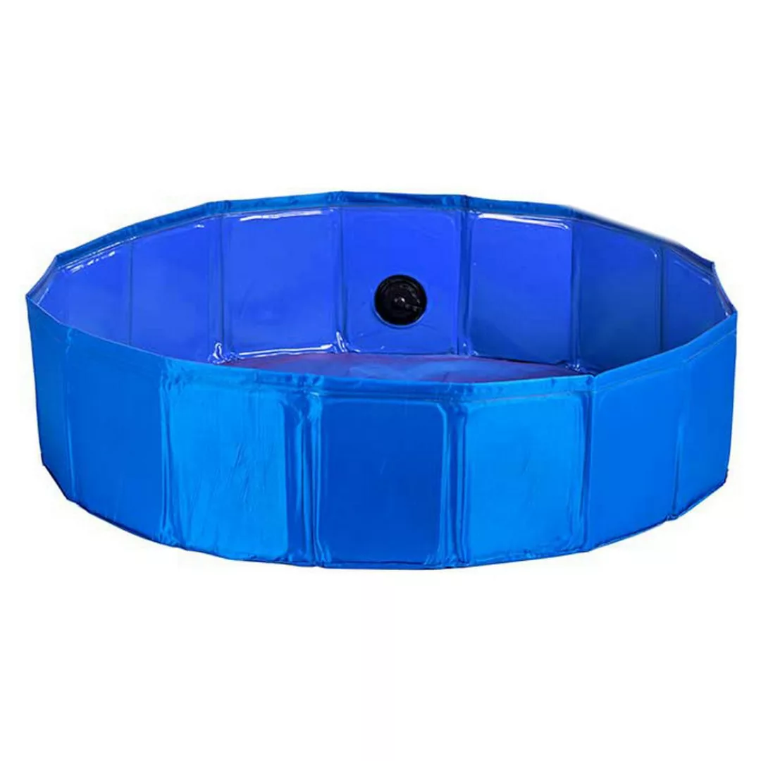 Schwimmbad Abnehmbar Haustiere Blau Polyester Kunststoff (120 X 30 X 120 Cm günstig online kaufen