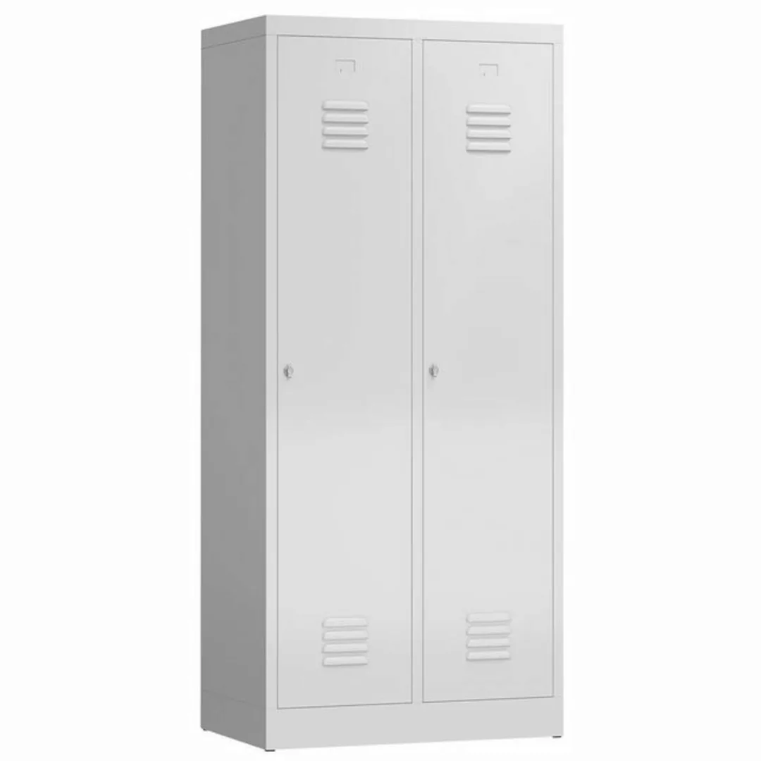 Steelboxx Spind ClassiX Garderobenschrank, 2 Abteile mit S/W-Trennung, 1800 günstig online kaufen