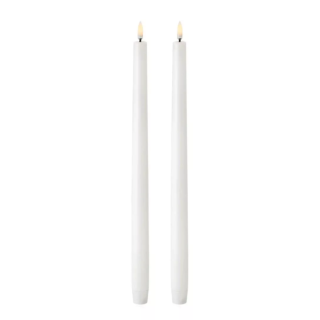 Uyuni LED Stabkerze weiß 2er Pack 37,8cm günstig online kaufen