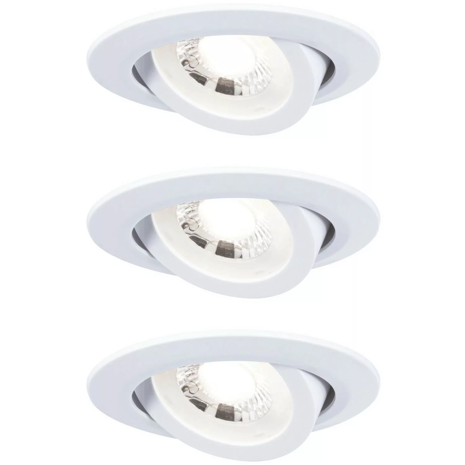 Paulmann LED-Einbaustrahler 3er Set Weiß matt schwenkbar günstig online kaufen
