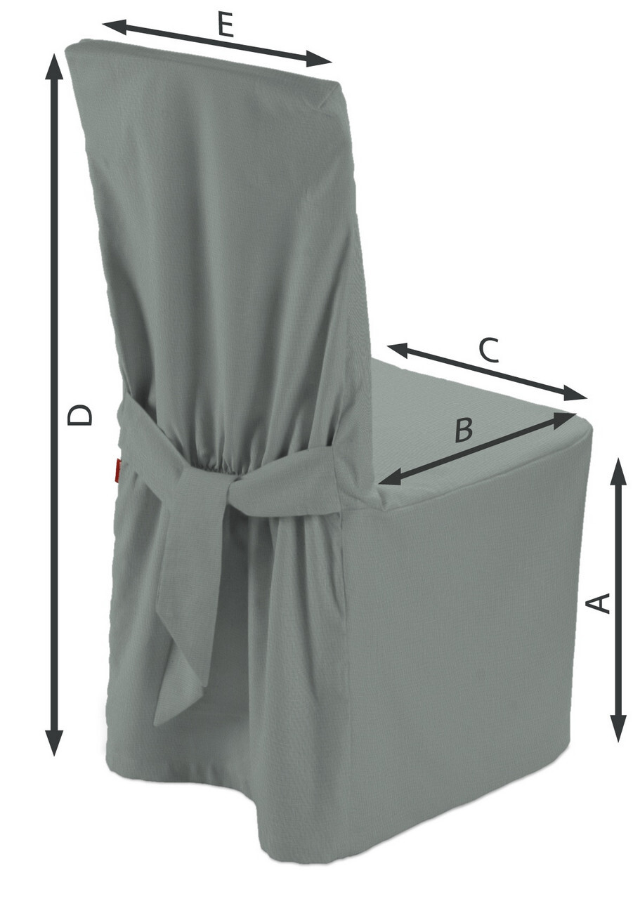 Stuhlhusse, grau, 45 x 94 cm, Leinen (159-10) günstig online kaufen