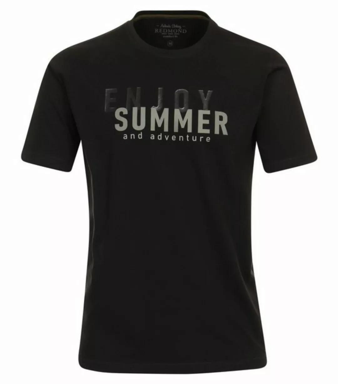 Redmond T-Shirt T-SHIRT ROUND NECK MIT PRINT 1 90 SCHWARZ günstig online kaufen