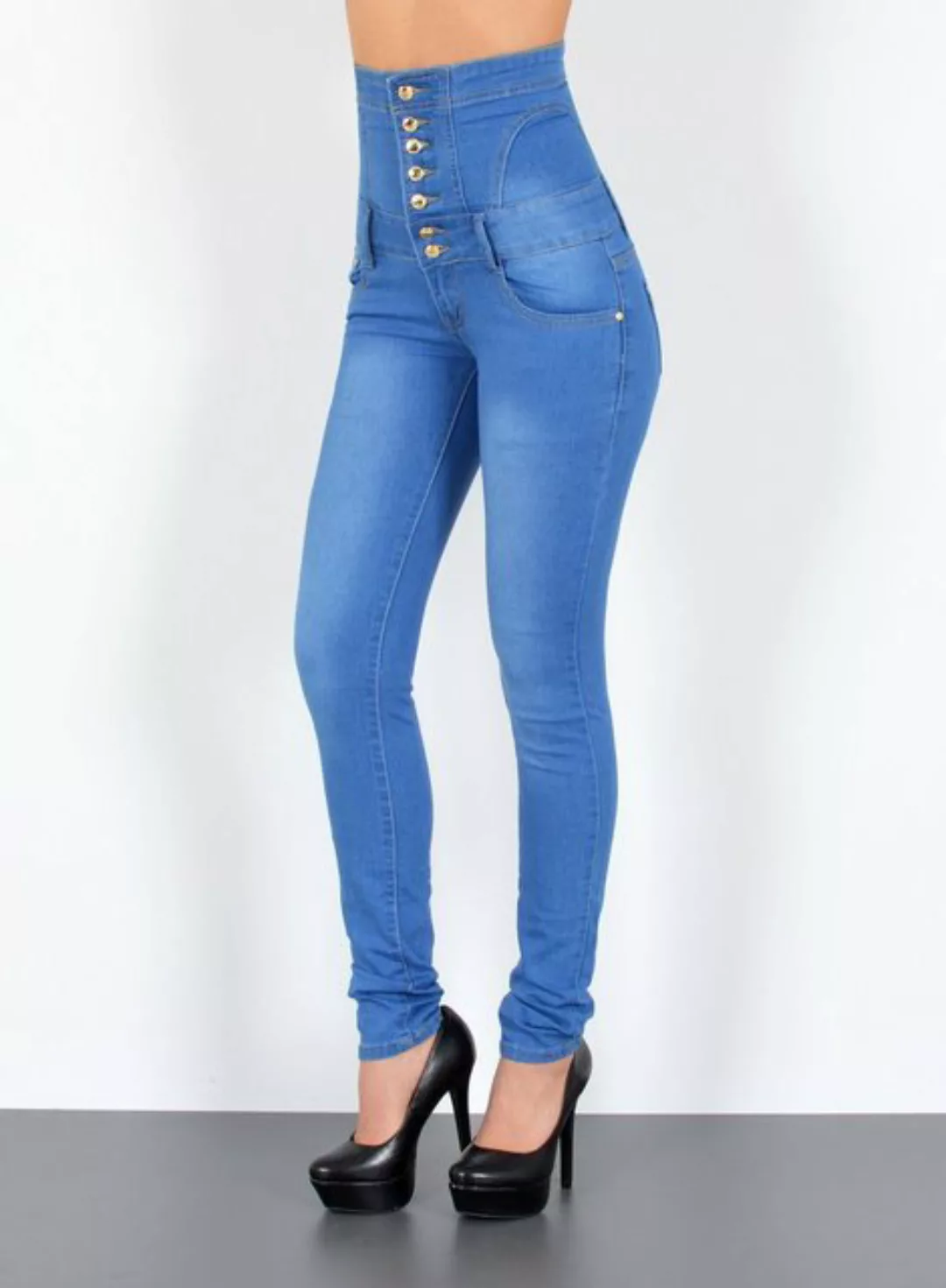 ESRA Skinny-fit-Jeans J11 Damen Skinny Jeans, Damen High Waist Jeans, Damen günstig online kaufen