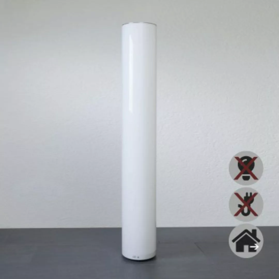 EPSTEIN-DESIGN APOLLO AUßEN 132 cm OHNE KABEL Säulenleuchte Weiß 2-Flammig günstig online kaufen
