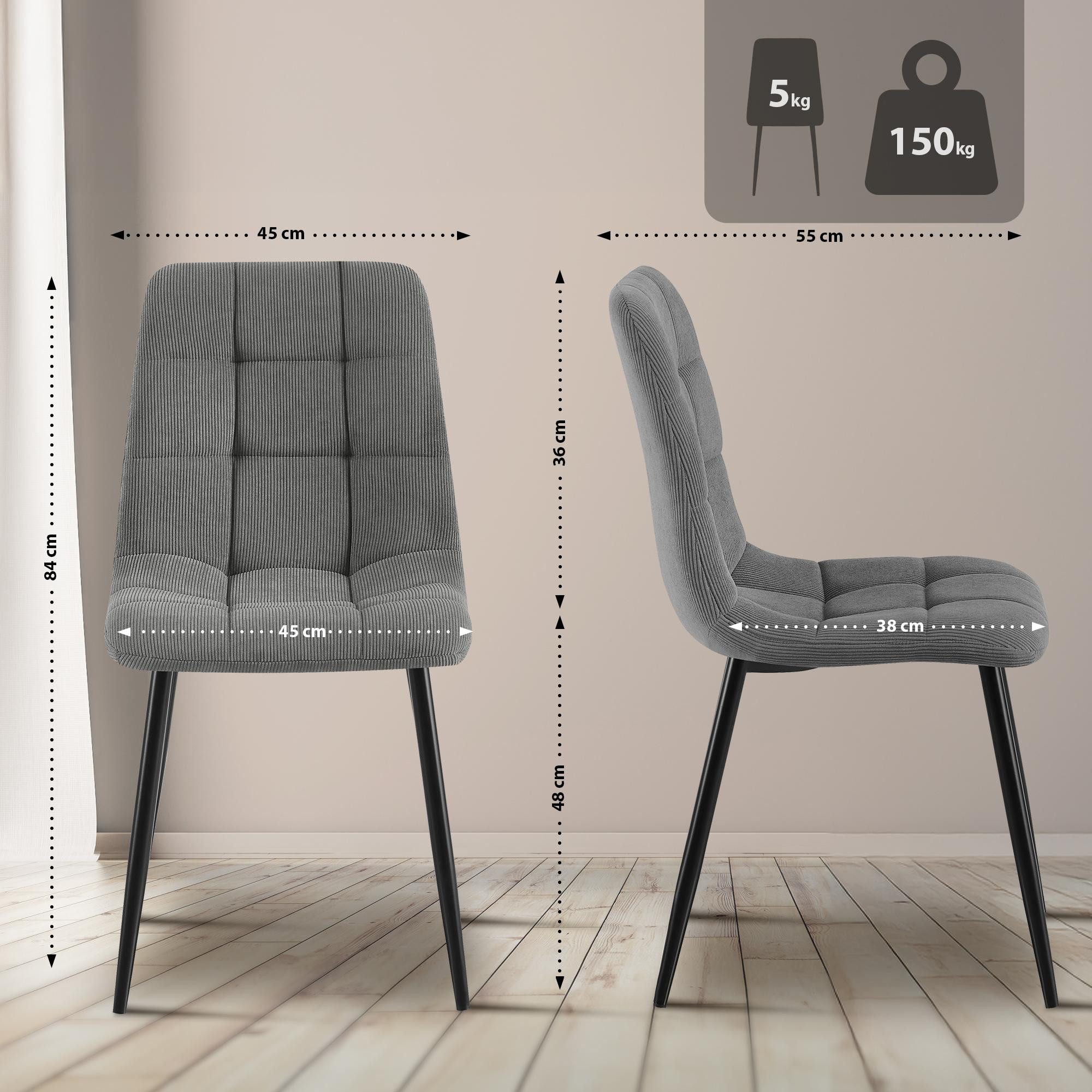 CLP Esszimmerstuhl Tilde (2er Set), mit günstig online kaufen