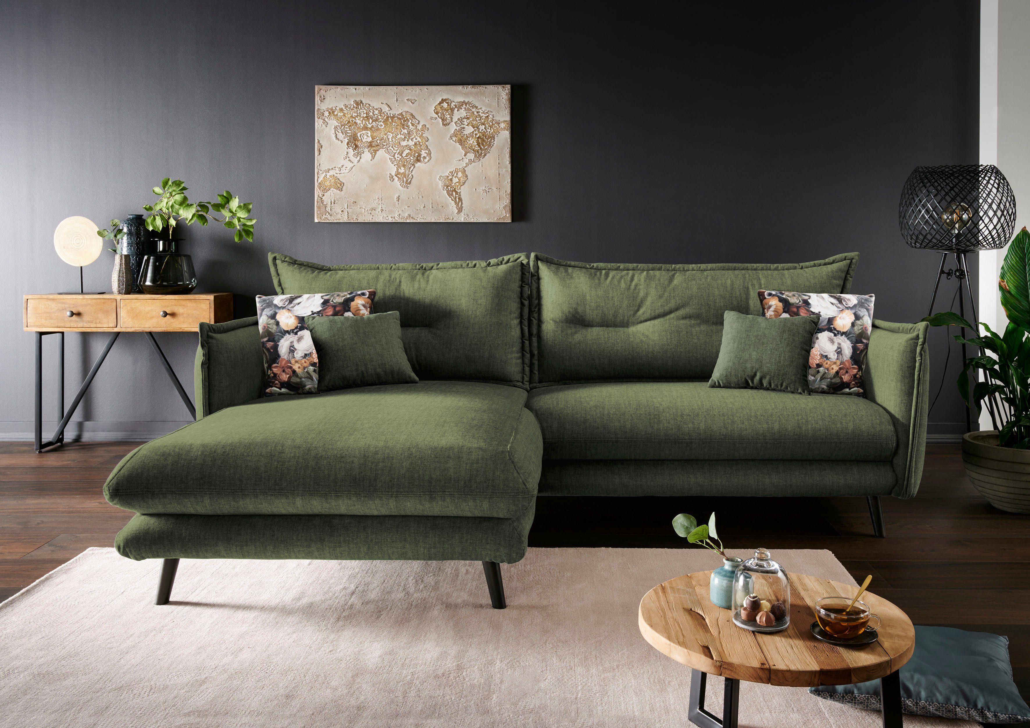INOSIGN Ecksofa "Lazio", in verschiedenen Bezugsqualitäten und Farben liefe günstig online kaufen