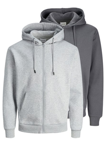 Jack & Jones Hoodie 2er Pack Bradley (Spar-Set, 2-tlg) Sweatjacke / Hoodie günstig online kaufen