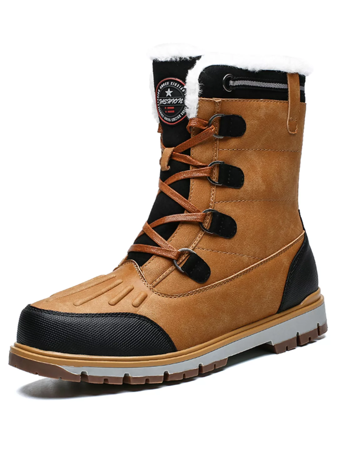 Herren Outdoor wasserdichte rutschfeste Mitte der Wade Schneeente Stiefel günstig online kaufen