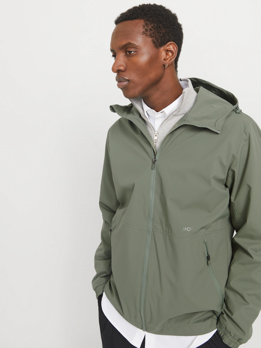 Jack & Jones Outdoorjacke "JJEURBAN Jacke mit Kapuze, elastischem Bund und günstig online kaufen
