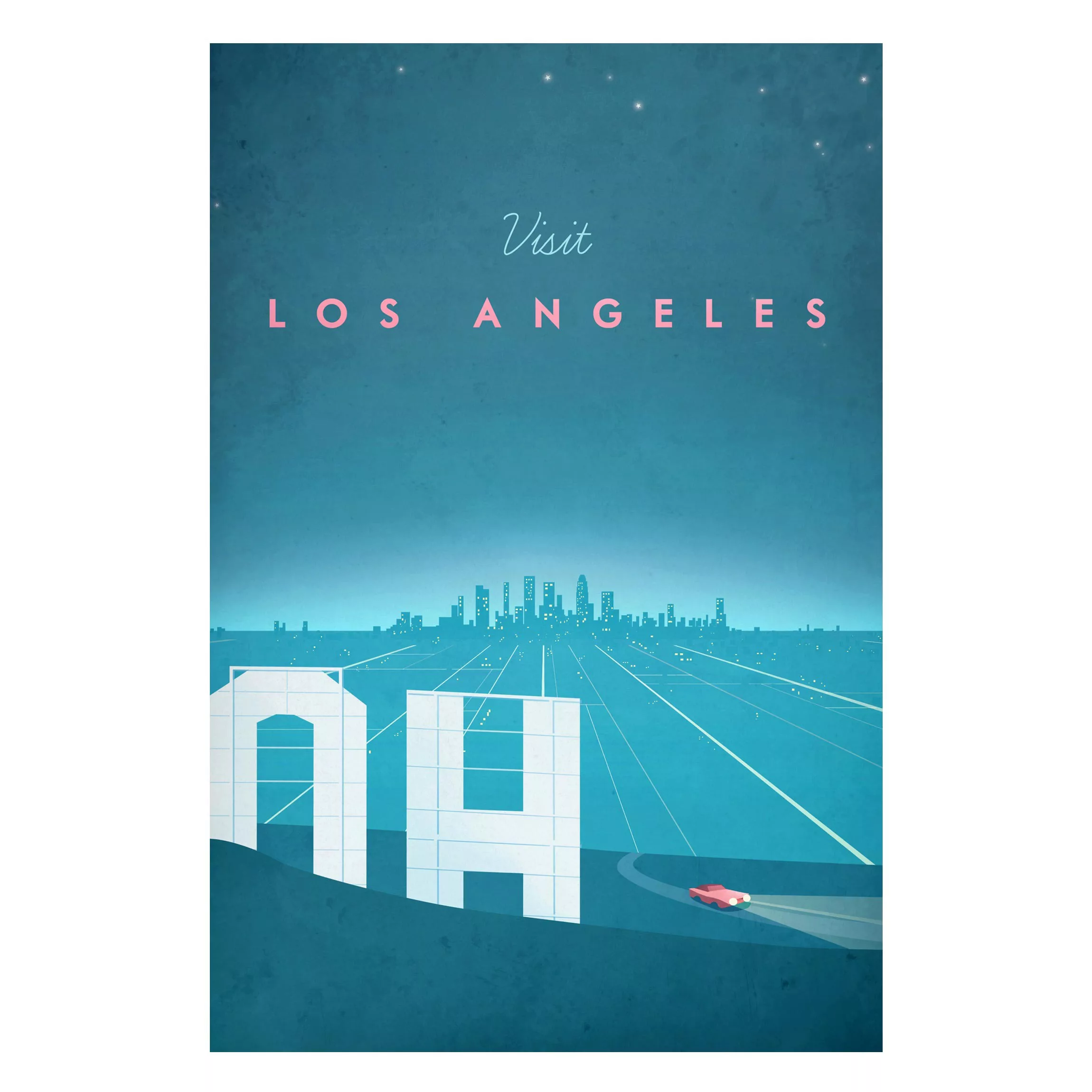 Magnettafel - Hochformat 2:3 Reiseposter - Los Angeles günstig online kaufen