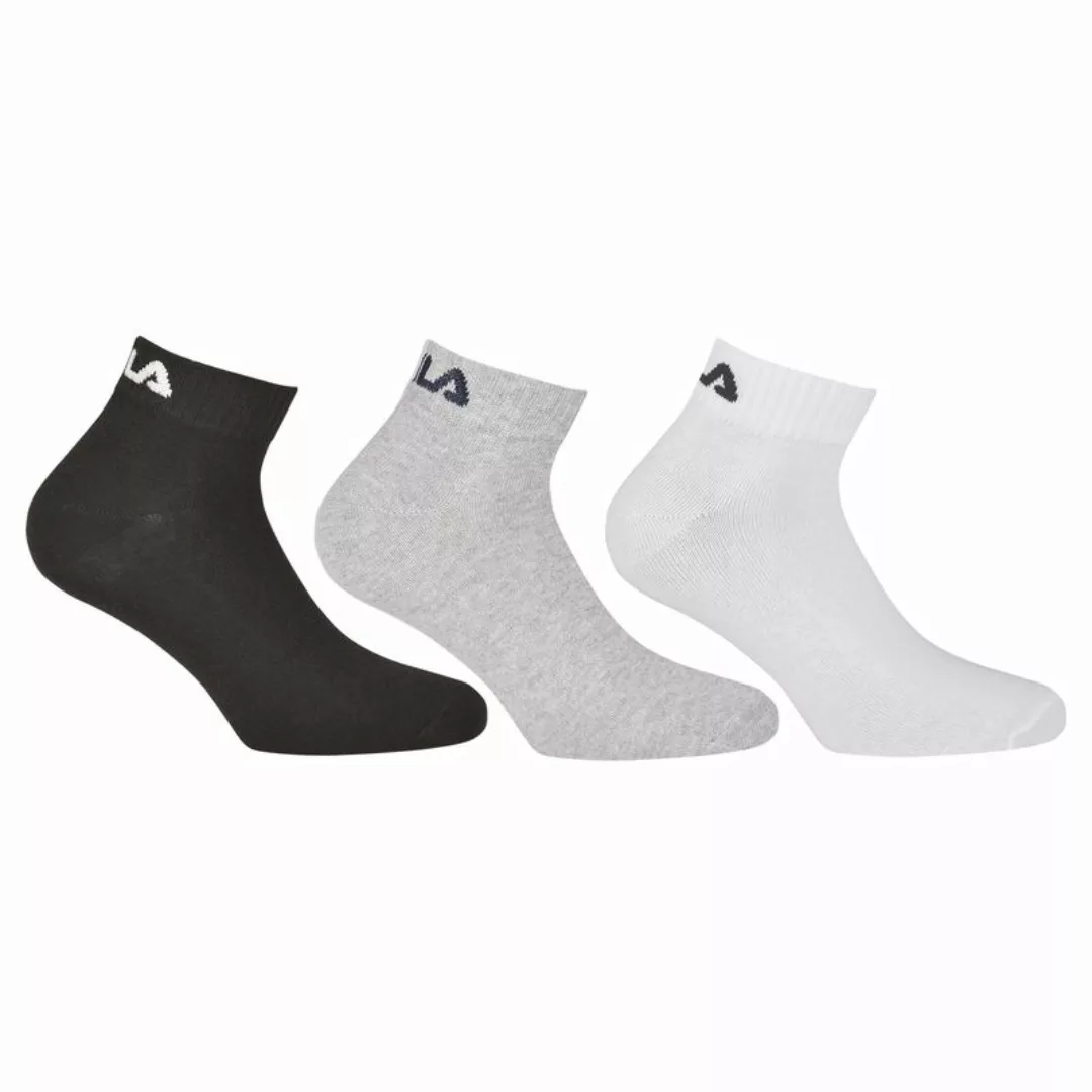 FILA Quarter Socken Unisex, 3 Paar - Kurzsocken, Sport, Logo-Bund, uni, 35- günstig online kaufen