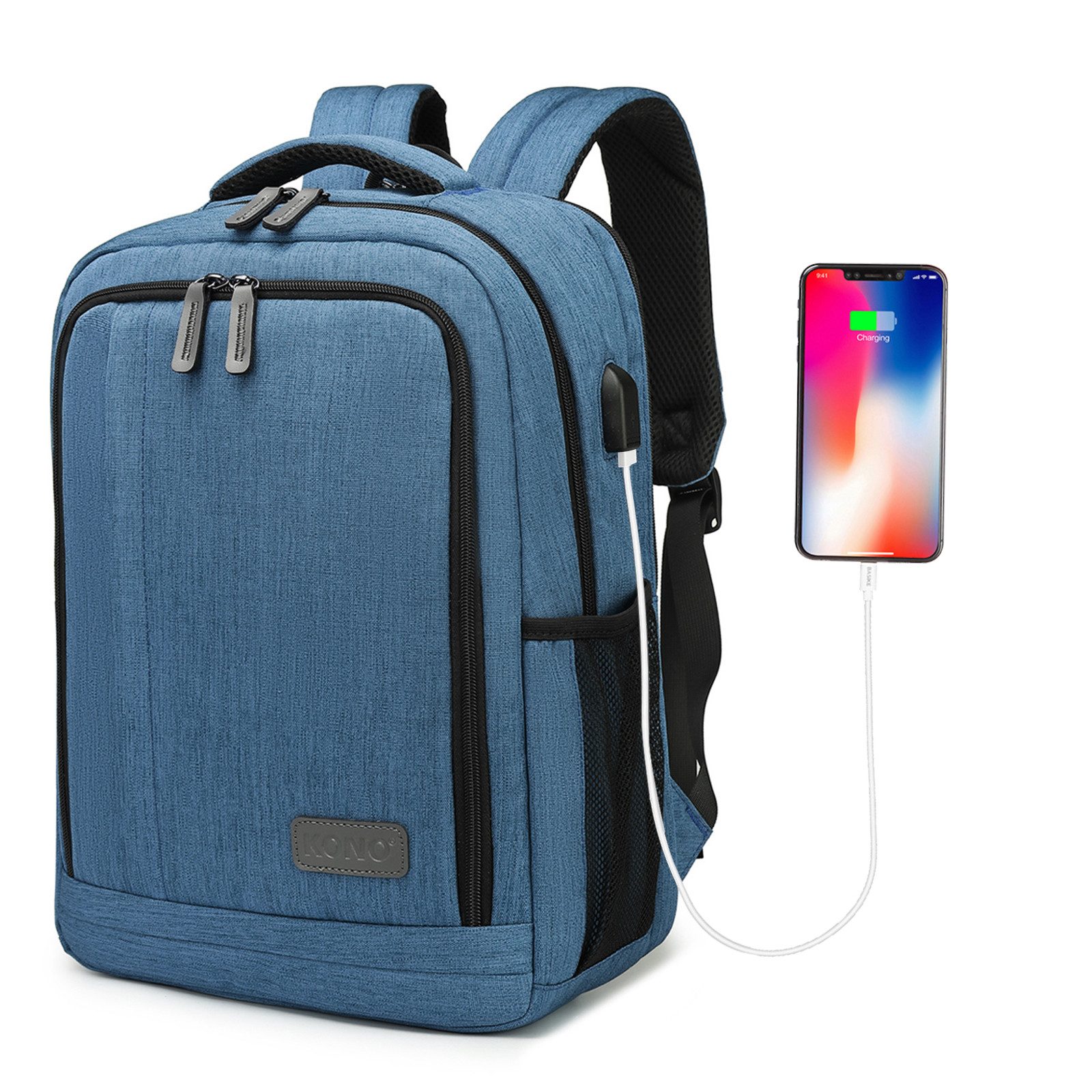 KONO Notebook-Rucksack Unisex Laptop-Rucksack, anti-Diebstahl, Business-Arb günstig online kaufen