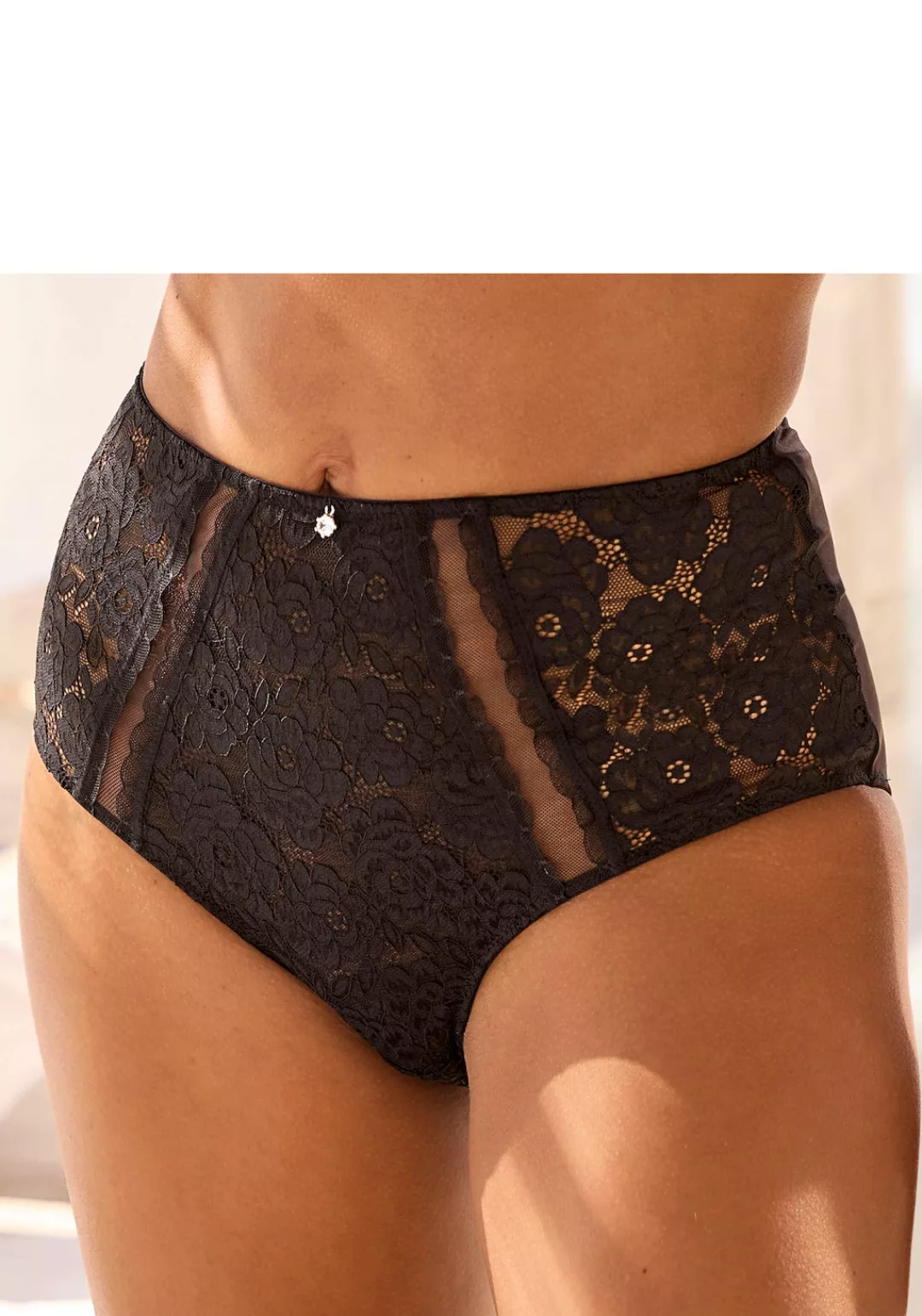 Nuance Slip aus elastischer Jacquardspitze und günstig online kaufen
