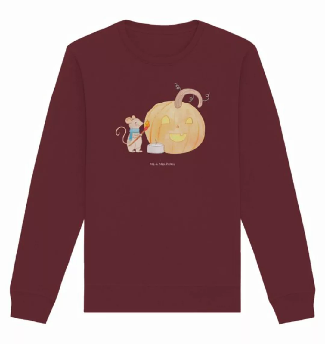 Mr. & Mrs. Panda Longpullover Kürbis Maus Größe S - Burgundy - Geschenk, Ma günstig online kaufen