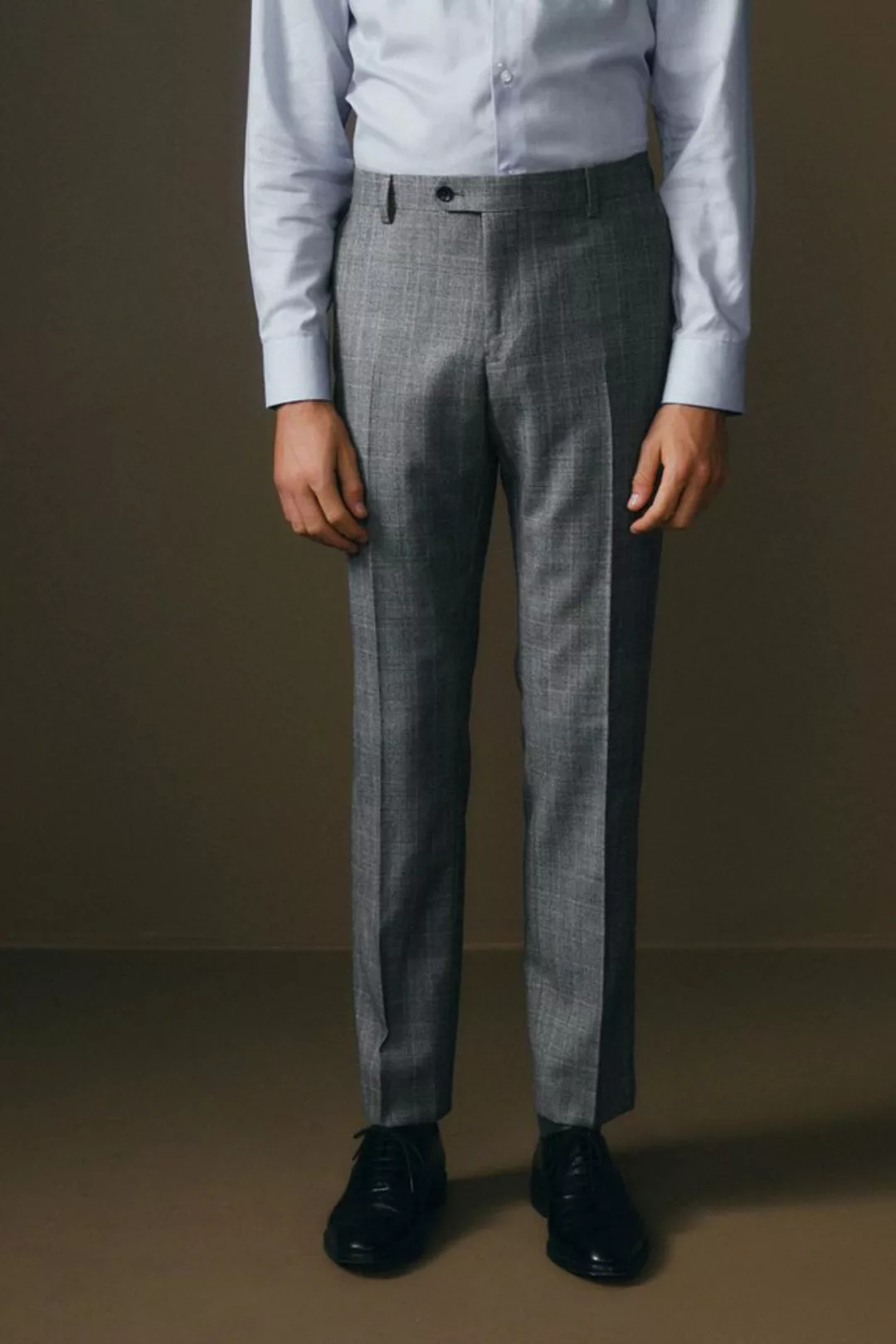 Next Anzughose Signature Karierte Hose Cerruti Wolle Slim-Fit (1-tlg) günstig online kaufen