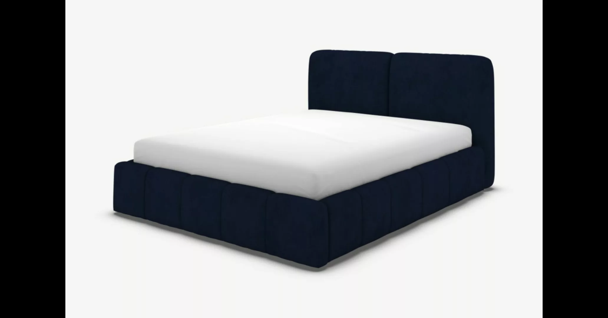 Custom MADE Maxmo Polsterbett mit Bettkasten (160 x 200 cm), Baumwollsamt i günstig online kaufen