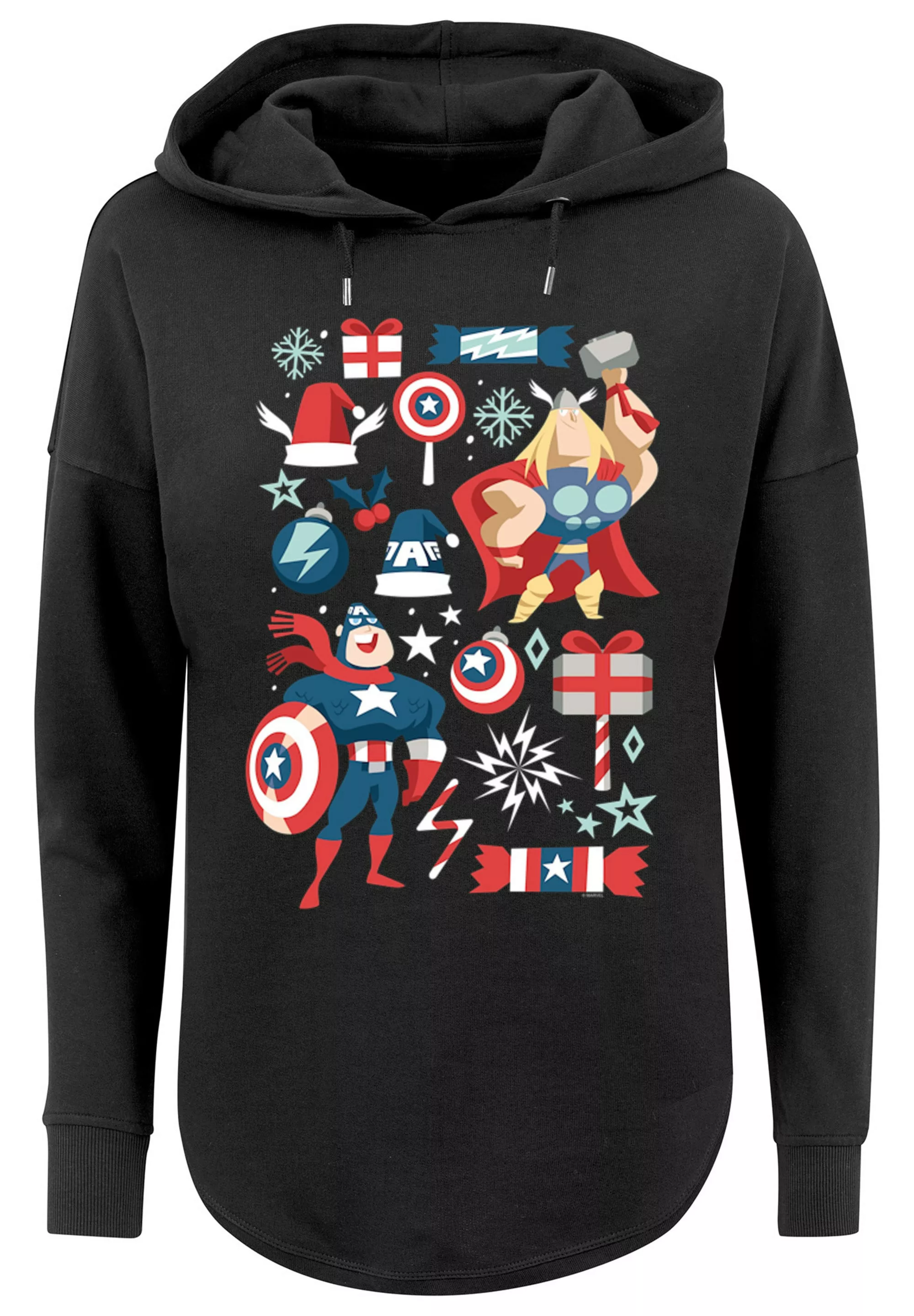 F4NT4STIC Kapuzenpullover "Marvel Thor und Captain America weihnachten", Pr günstig online kaufen