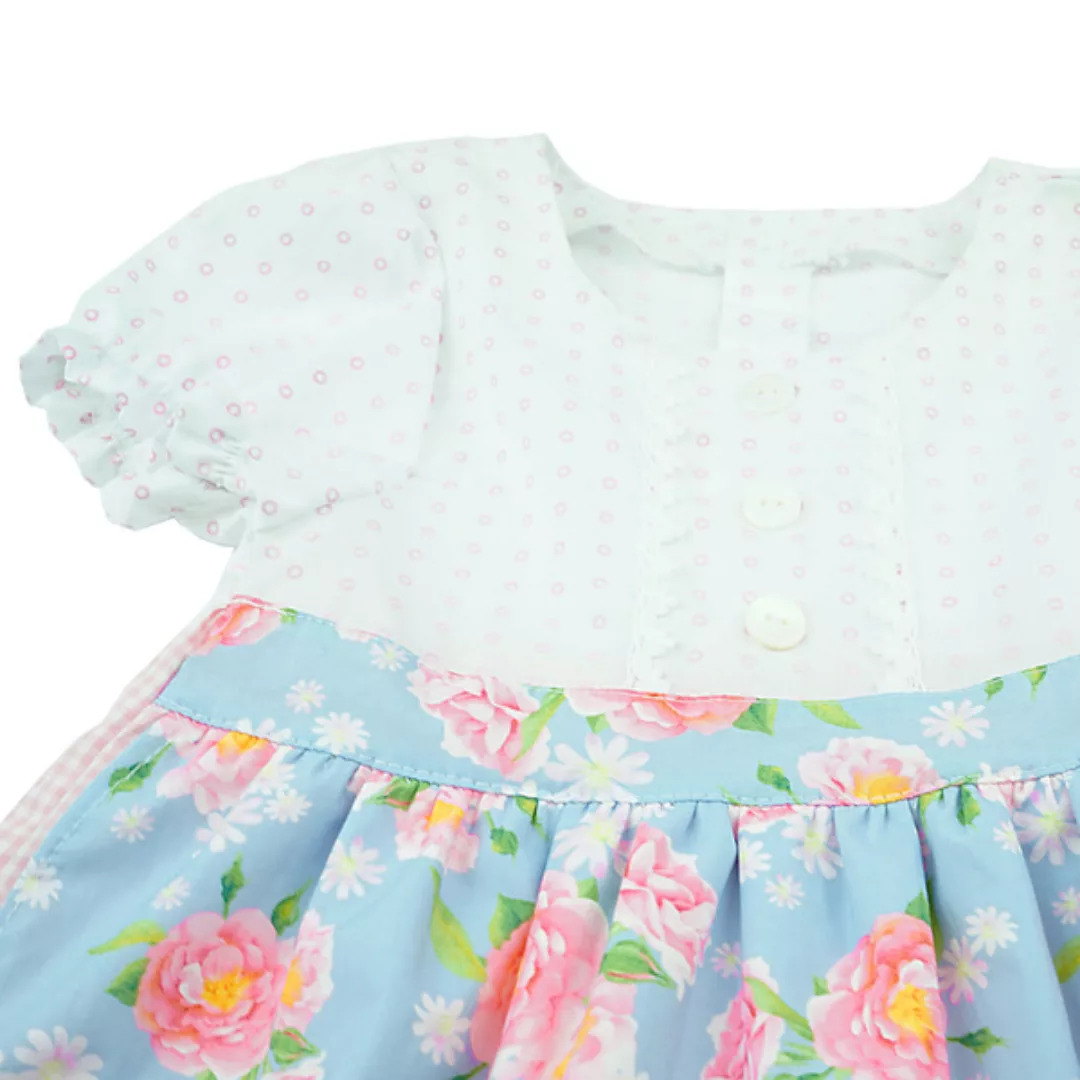 Romantisches Babykleid Mit Rosen-schürze Im Folklore-stil (54550) günstig online kaufen