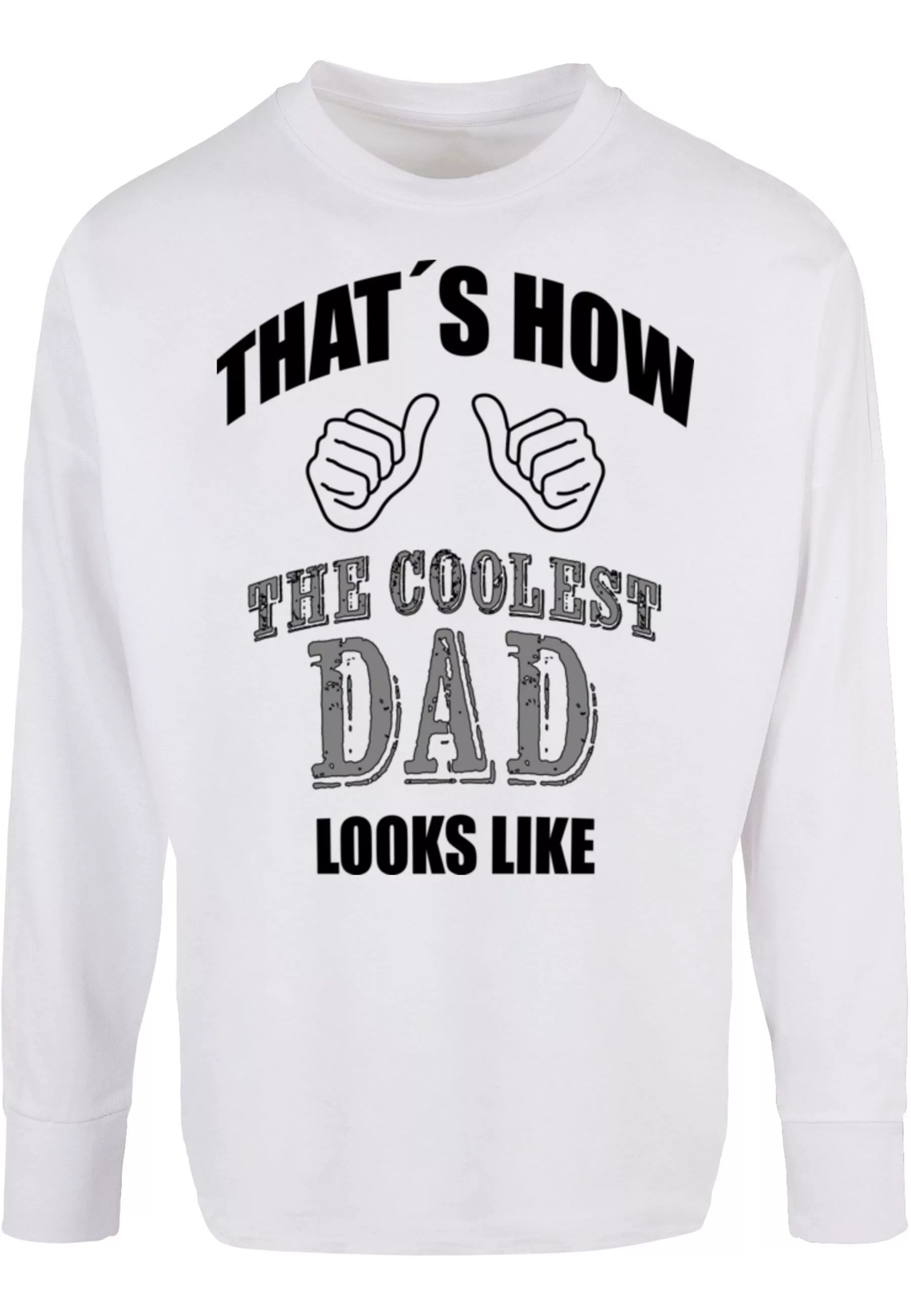 Merchcode Longsleeve "Merchcode Herren Coolest Dad Oversized Cut On Sleeve günstig online kaufen