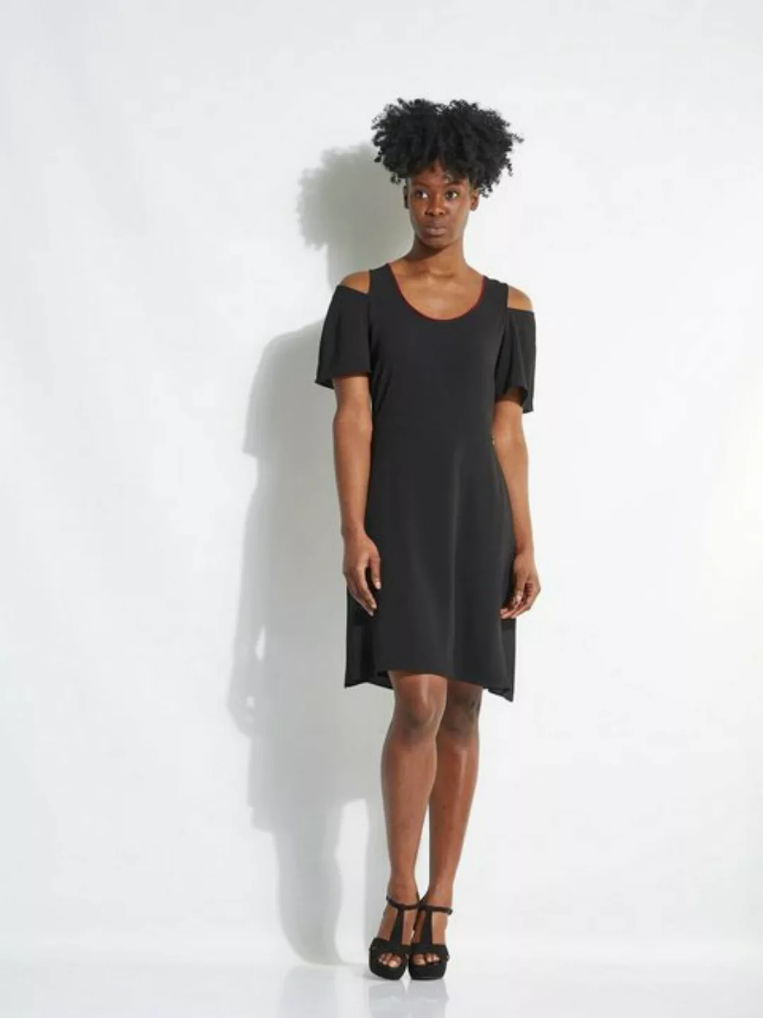 ARMANI EXCHANGE Midikleid Armani Exchange Kleid schwarz günstig online kaufen