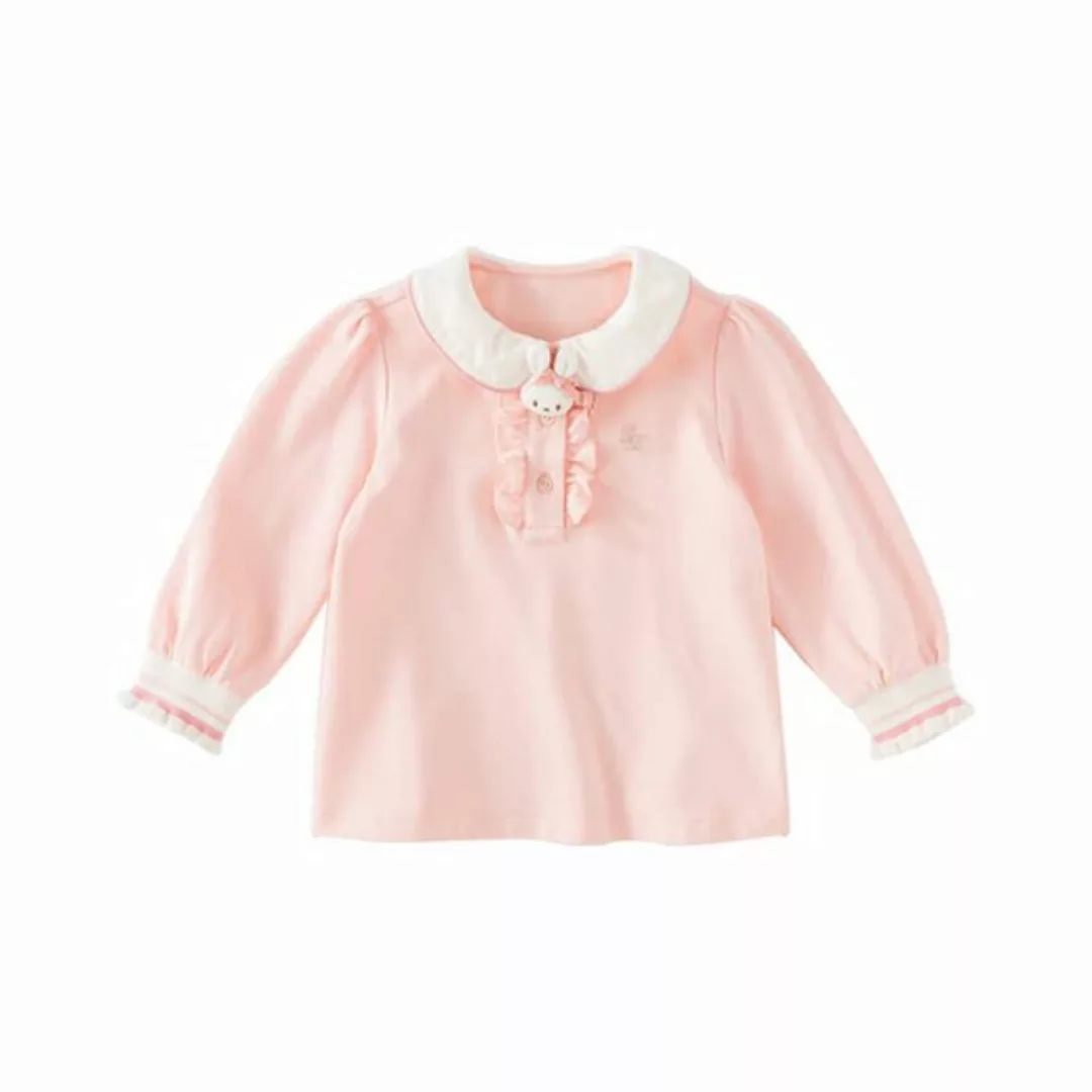 Dave & Bella Germany Langarmbluse Luxus-Bluse mit Kragen - Rosa günstig online kaufen