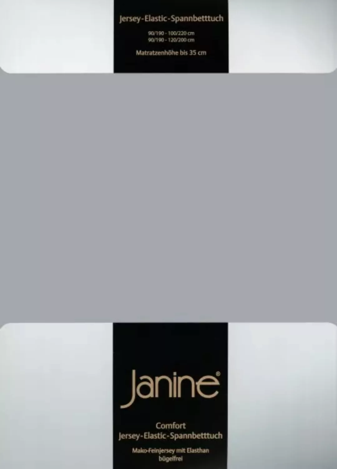 Janine Janine Spannbetttuch Elastic-Jersey 5002 perlblau Größe:  150x200 cm günstig online kaufen