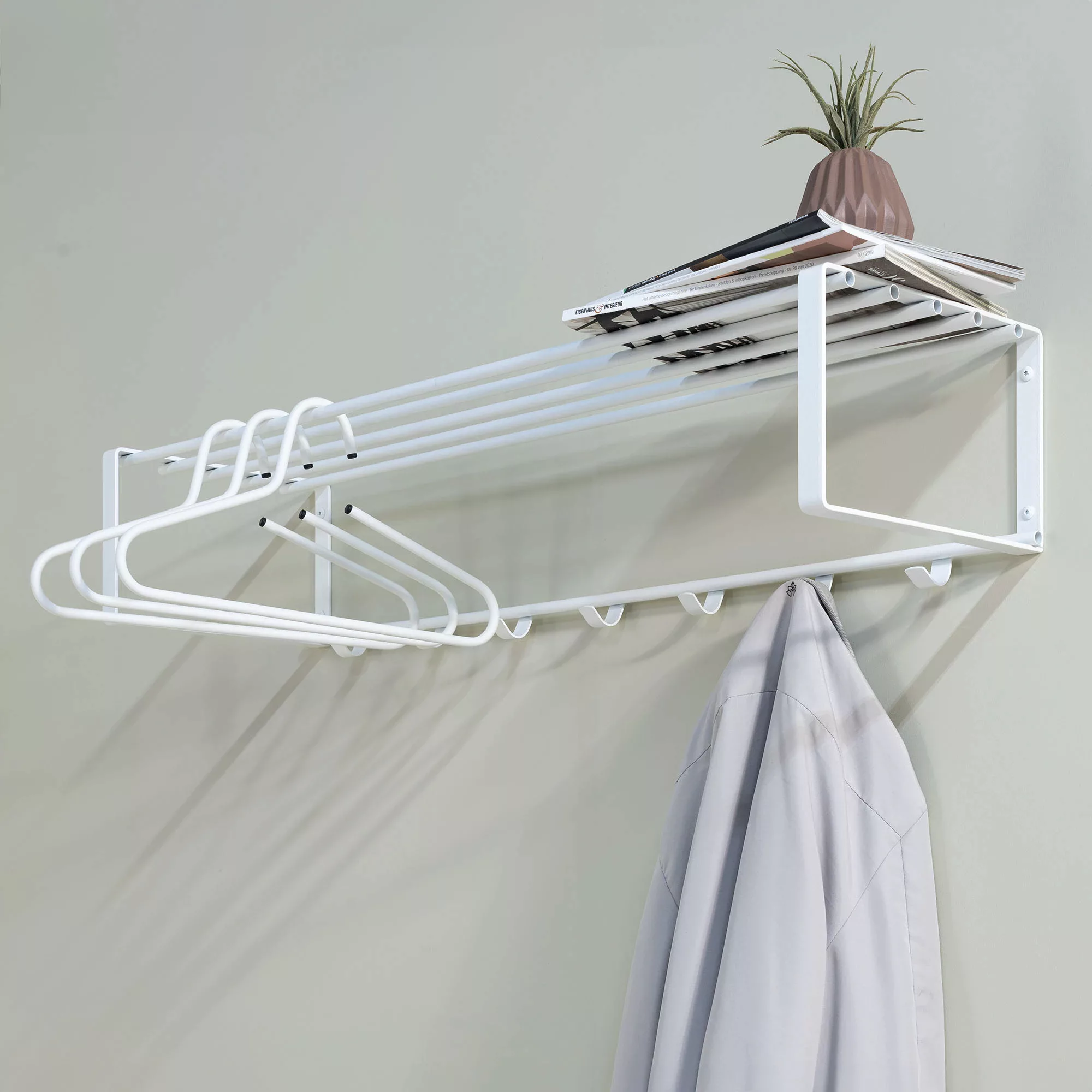 Spinder Design Garderobenleiste "REX", (1 St.), Wandgarderobe aus Stahl mit günstig online kaufen