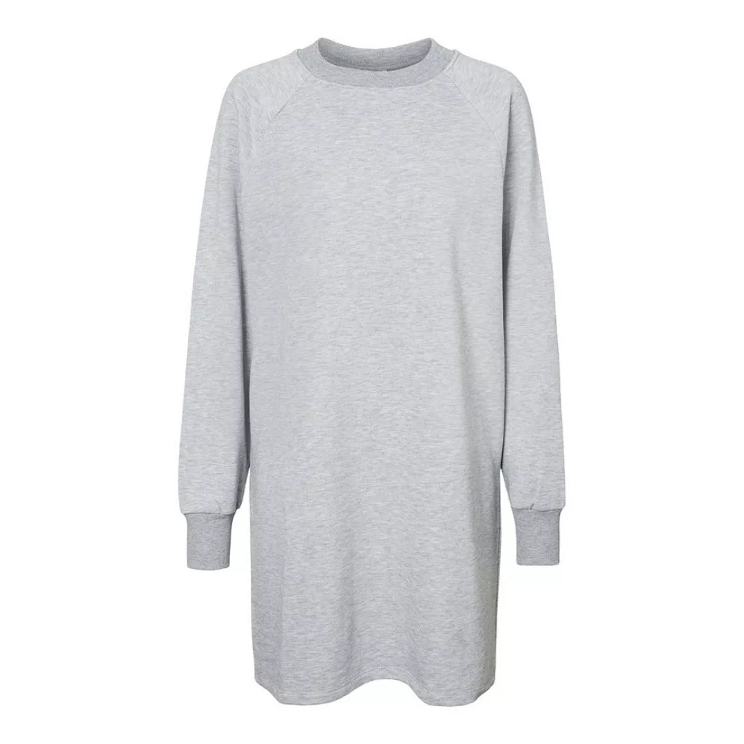 Noisy May Lupa Langärmliges Sweatshirtkleid XL Light Grey Melange günstig online kaufen