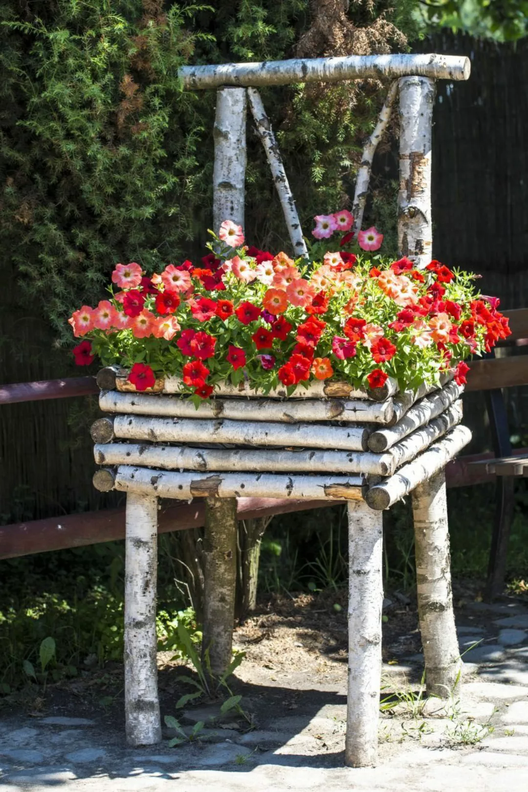 iWerk Dekofigur Birkenstamm 90 cm ø günstig online kaufen