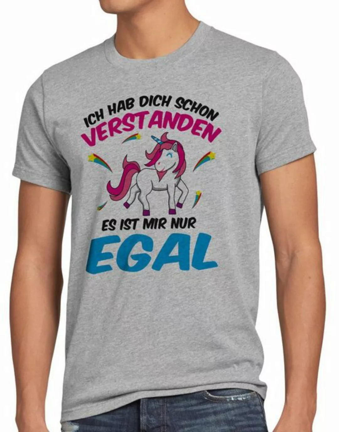 style3 T-Shirt Ich hab dich schon verstanden nur egal Einhorn Unicorn Fun S günstig online kaufen