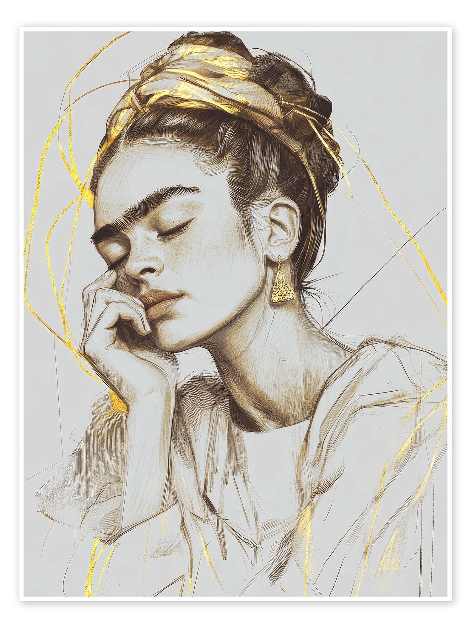 Posterlounge Poster DejaReve, Frida Kahlo verträumt, günstig online kaufen