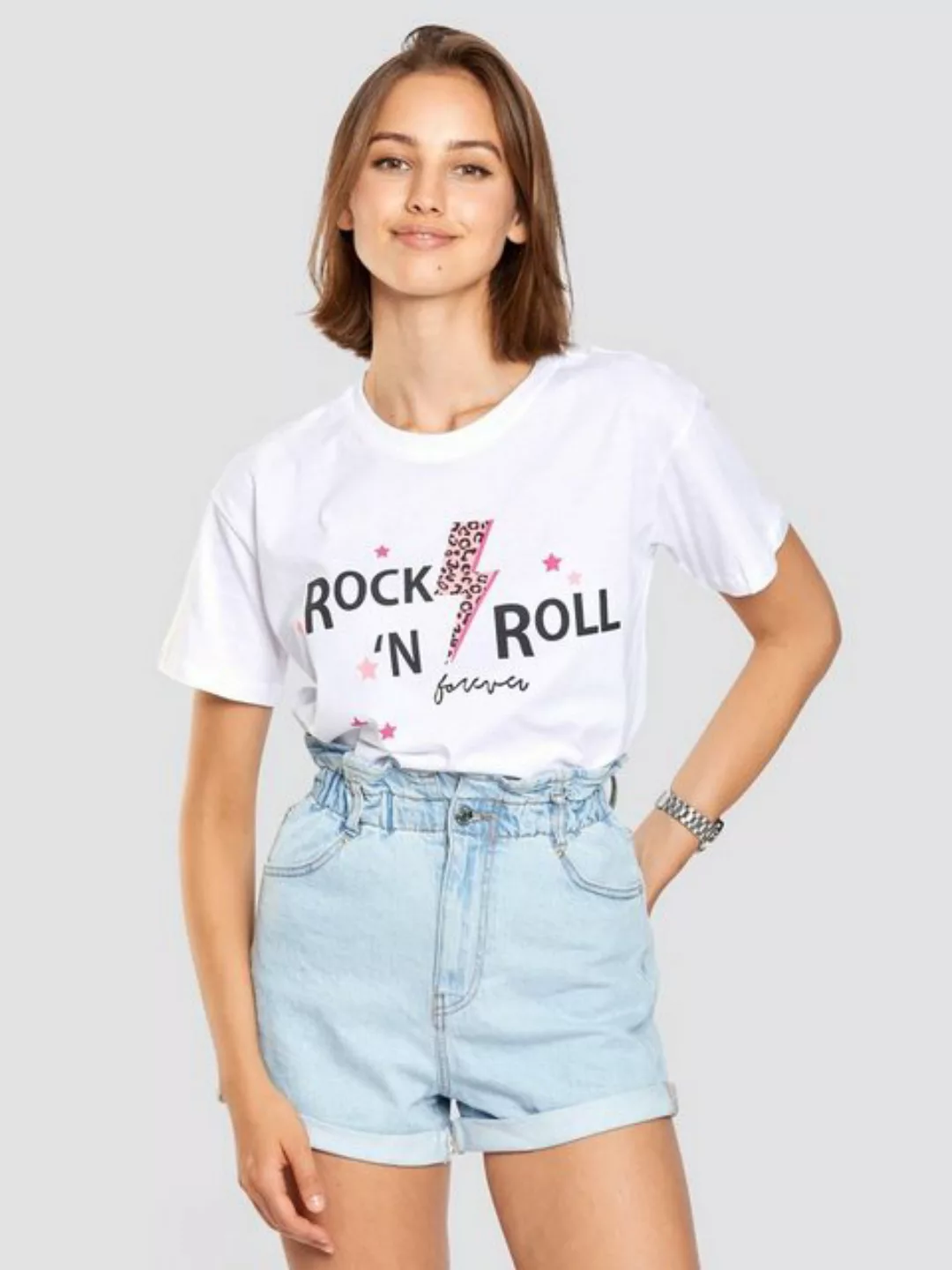 Freshlions T-Shirt T-Shirt Rock n roll Weiß M Ohne günstig online kaufen