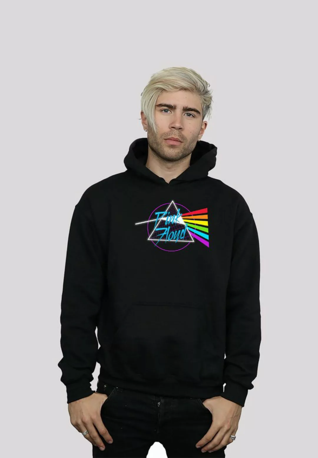 F4NT4STIC Sweatshirt Pink Floyd Neon Dark Side Rock Metal Musik Herren,Prem günstig online kaufen