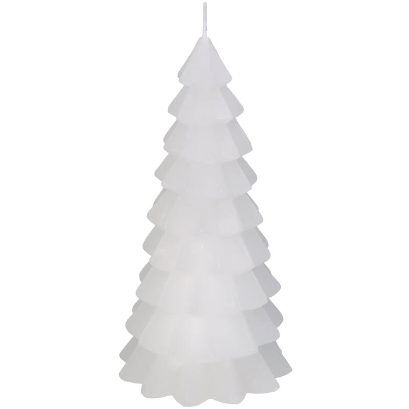 XMAS-Tree Kerze Weiß 10x10x20cm günstig online kaufen