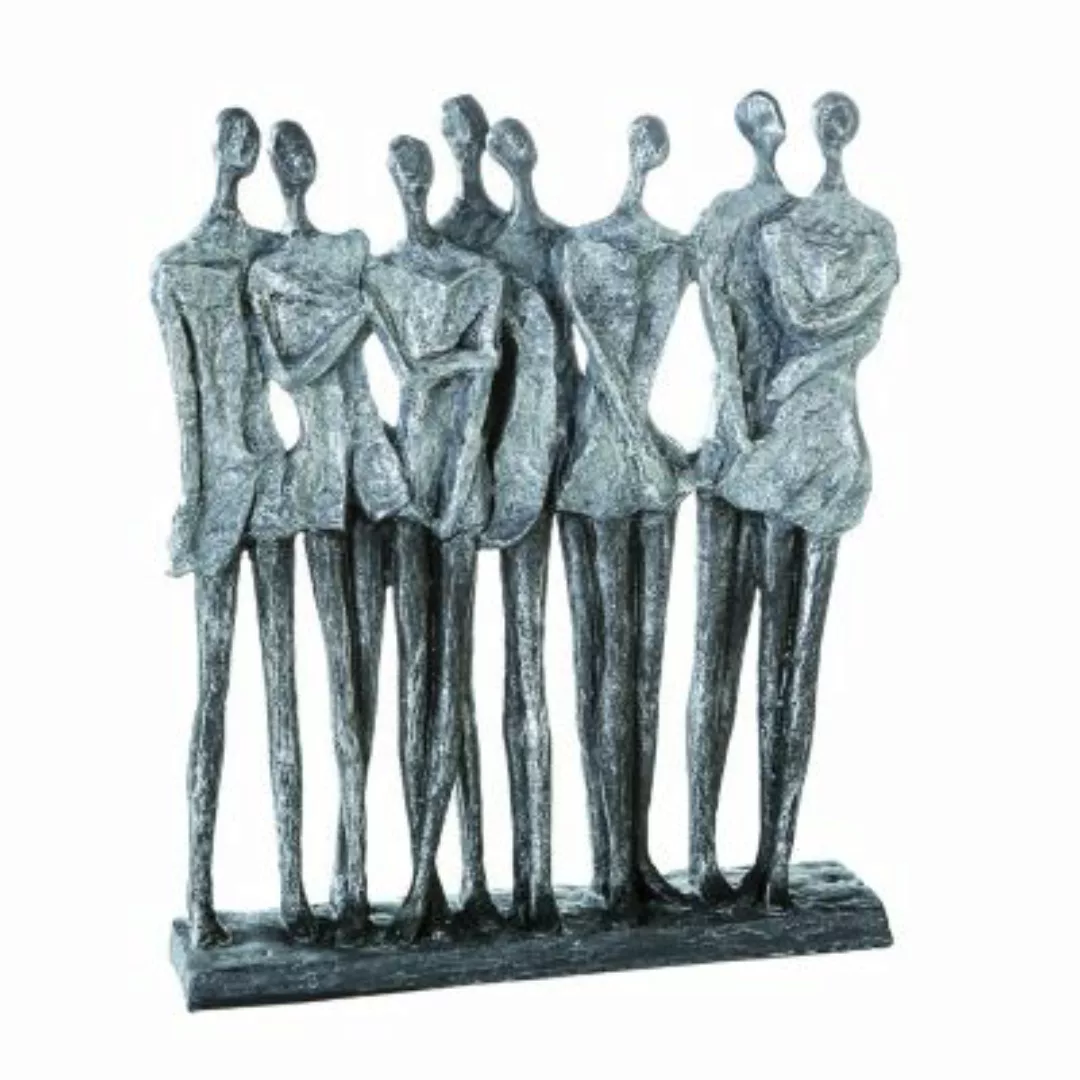 Casablanca by Gilde Dekofigur "Skulptur Mädelsabend, antik silber" günstig online kaufen