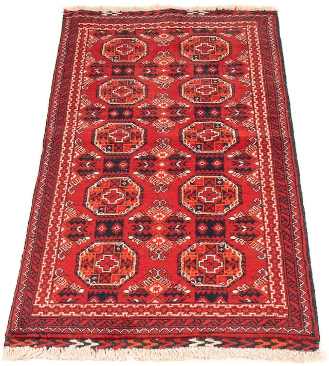 morgenland Orientteppich »Afghan - 106 x 49 cm - dunkelrot«, rechteckig, 7 günstig online kaufen